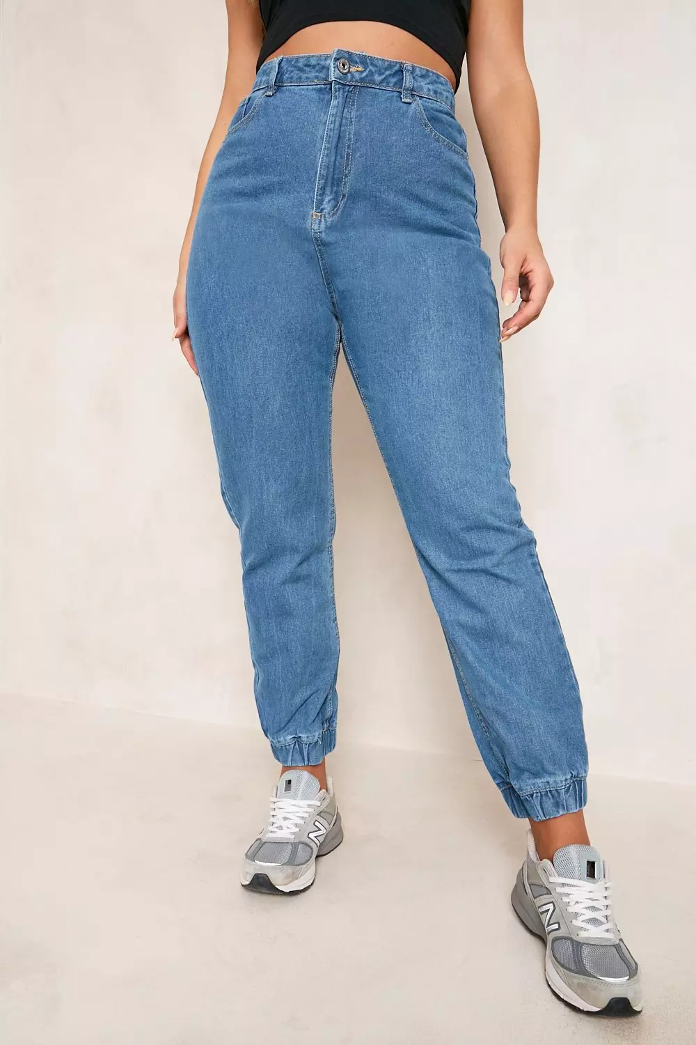 Cuffed discount jean joggers